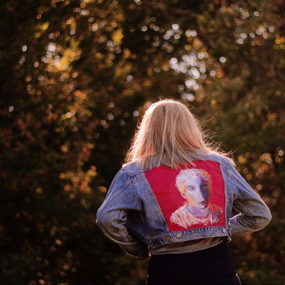 Painted Original Levi’s Denim Jacket w/ Tags - Picture 7 of 7